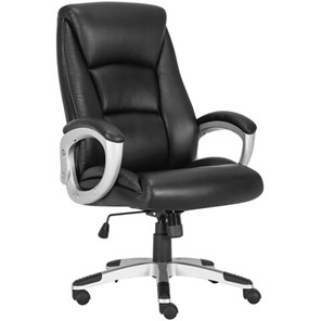 Кресло компьютерное Brabix Premium Grand EX-501 (рециклированная кожа, черное) 531950 в Рязани