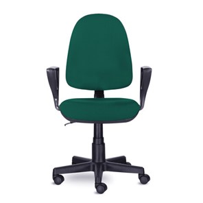 Компьютерное кресло Brabix Prestige Ergo MG-311 (регулируемая эргономичная спинка, ткань,черно-зеленое) 532421 в Рязани