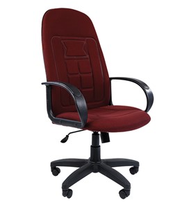 Офисное кресло CHAIRMAN 727 ткань ст., цвет бордо в Рязани