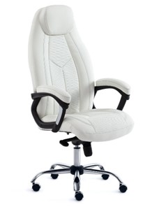 Офисное кресло BOSS Lux, кож/зам, белый, арт.15307 в Рязани
