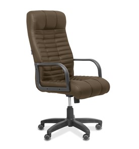 Офисное кресло Атлант, экокожа премиум / коричневая CN1116 в Рязани