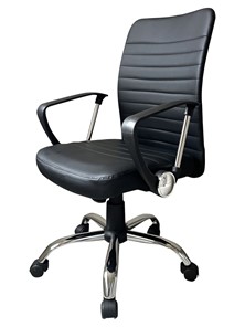 Кресло компьютерное С 161 W черный в Рязани