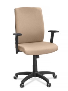 Кресло для руководителя Alfa A/MK/1D, ткань Bahama / бежевая в Рязани