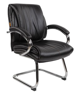 Кресло компьютерное CHAIRMAN 423V Экокожа черная в Рязани