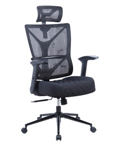 Кресло офисное CHAIRMAN CH566 сетчатый акрил черный / полиэстер черный в Рязани
