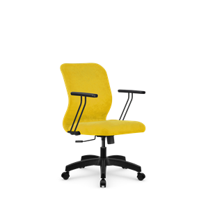 Кресло компьютерное SU-Mr-4/подл.109/осн.001 желтый в Рязани