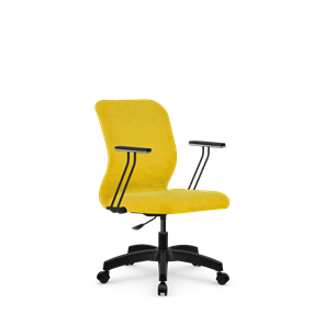 Кресло офисное SU-Mr-4/подл.110/осн.005 желтый в Рязани