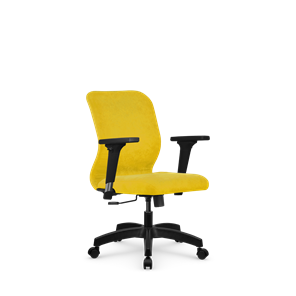 Кресло компьютерное SU-Mr-4/подл.200/осн.001 желтый в Рязани