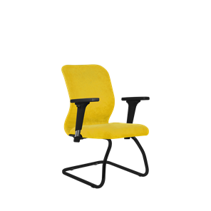 Кресло компьютерное SU-Mr-4/подл.200/осн.008 желтый в Рязани