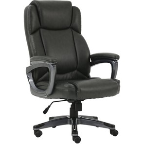 Кресло компьютерное Brabix Premium Favorite EX-577 (пружинный блок, рециклированная кожа, серое) 531935 в Рязани