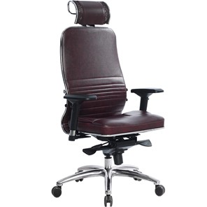 Кресло офисное Samurai KL-3.04, темно-бордовый в Рязани