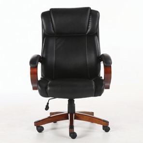 Кресло компьютерное Brabix Premium Magnum EX-701 (дерево, рециклированная кожа, черное) 531827 в Рязани
