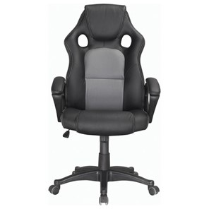 Офисное кресло Brabix Rider Plus EX-544 КОМФОРТ (экокожа, черное/серое) 531582 в Рязани