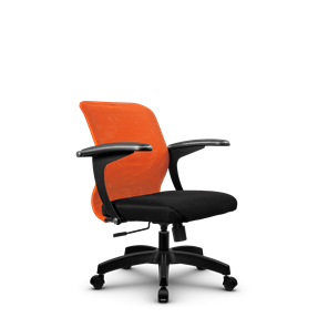 Кресло SU-M-4/подл.160/осн.001, Оранжевый/Черный в Рязани