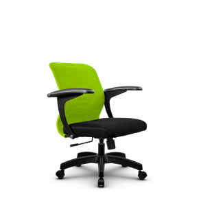 Кресло компьютерное SU-M-4/подл.160/осн.001, Зеленый/Черный в Рязани