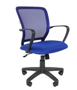 Офисное кресло CHAIRMAN 698 black TW-05, ткань, цвет синий в Рязани
