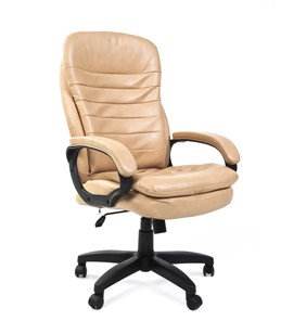 Офисное кресло CHAIRMAN 795 LT, экокожа, цвет бежевый в Рязани
