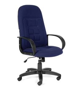 Кресло компьютерное CHAIRMAN 727 ткань ст., цвет синий в Рязани
