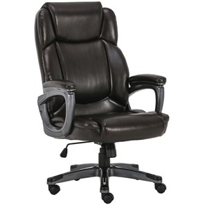 Офисное кресло Brabix Premium Favorite EX-577 (пружинный блок, рециклир. кожа, коричневое) 531936 в Рязани