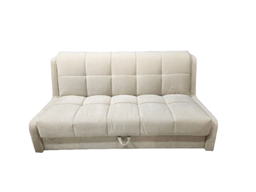 Прямой диван Аккордеон-Кровать 1,55 с каретной утяжкой, клетка (ППУ) в Рязани