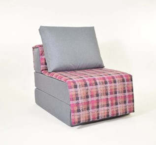 Бескаркасное кресло-кровать Харви, серый - квадро в Рязани