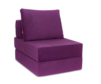 Бескаркасное кресло Окта, велюр фиолетовый в Рязани
