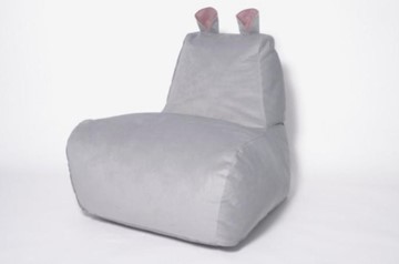 Кресло-мешок Бегемот серый в Рязани