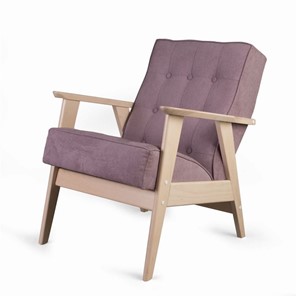 Кресло Ретро (беленый дуб / RS 12 - розовый) в Рязани