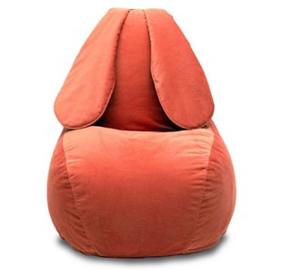 Кресло-мешок Зайка (длинные уши), оранжевый в Рязани
