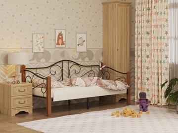 Кровать в детскую Гарда 7, 90х200, черная в Рязани