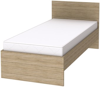 Односпальная кровать K09 с основанием, цвет Дуб Сонома в Рязани