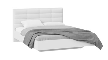 Мягкая кровать Агата тип 1 (Белый) в Рязани