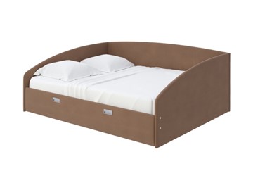 Кровать Bono 160х200, Велюр (Forest 514 Светло-коричневый) в Рязани