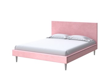 Кровать в спальню Claro 160х200, Велюр (Casa Жемчужно-розовый) в Рязани