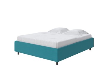 Спальная кровать Como (Veda) Base 1 140x200, Велюр (Forest 562 Голубой) в Рязани