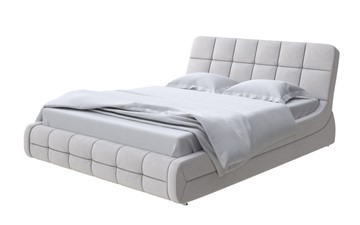 Спальная кровать Corso-6 200х200, Велюр (Ultra Серый камень) в Рязани
