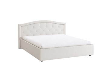 Спальная кровать Верона 1,6 белый (экокожа) в Рязани