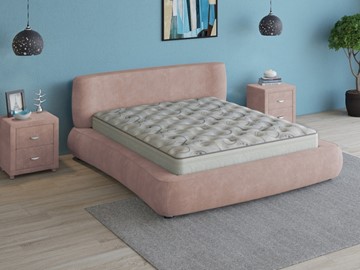 Двуспальная кровать Zephyr 180х200, (Велсофт Винтажный розовый) в Рязани
