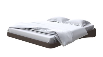 Парящая кровать 160х200, Рогожка (Savana Chocolate) в Рязани
