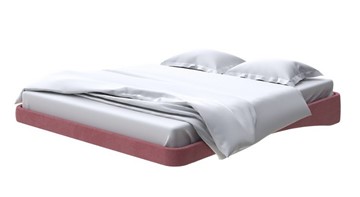 Парящая кровать 160х200, Велюр (Ultra Багряный) в Рязани