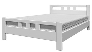 Кровать полутороспальная Вероника-2 (Белый Античный) 140х200 в Рязани