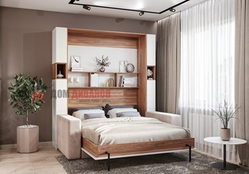 Кровать-шкаф с диваном DetalMaster Добрава, 1400х2000 в Рязани