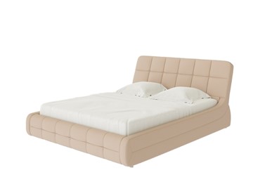Двуспальная кровать Corso-6 160х200, Рогожка (Тетра Имбирь) в Рязани