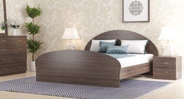 Кровать спальная СВ-Стиль Валенсия, 160х200 с основанием, венге в Рязани