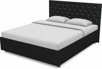 Кровать 2-спальная Флоренция-А 1600 с основанием (Nitro Black) в Рязани
