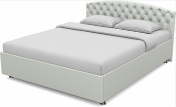 Кровать 2-спальная Пальмира 1600 с основанием (Nitro White) в Рязани