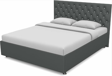 Спальная кровать Флоренция-А 1400 с основанием (Nitro Grey) в Рязани