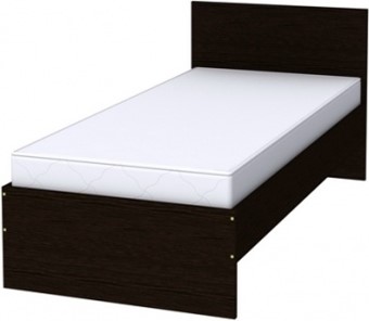 Спальная кровать K09 с основанием, цвет Венге в Рязани
