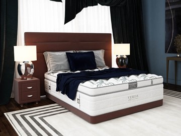 Кровать 2-х спальная Modern/Basement 180х200, Флок (Велсофт Спелая слива) в Рязани