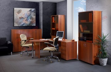 Комплект офисной мебели Референт, фасад орех в Рязани